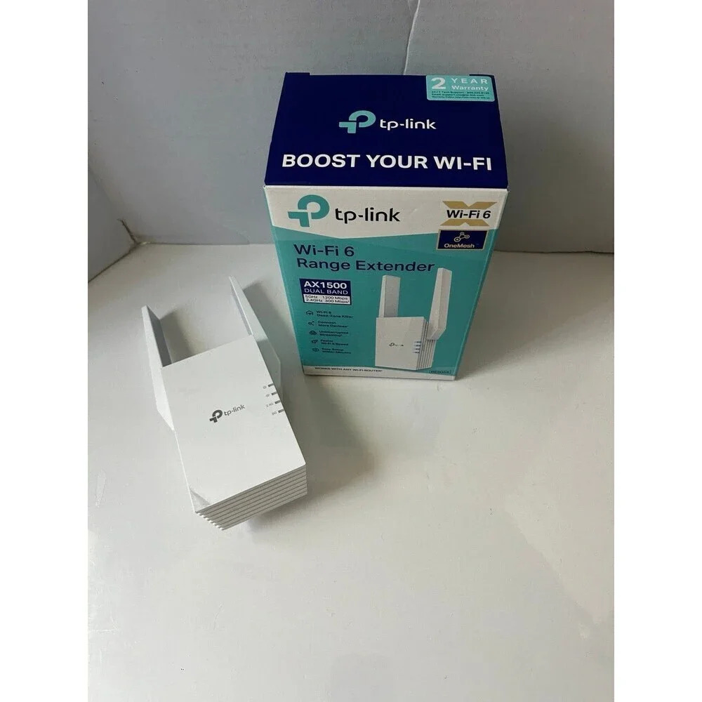 TP Link Wi-Fi 6 Range Extender AX1500 Dual Band WiFi 6